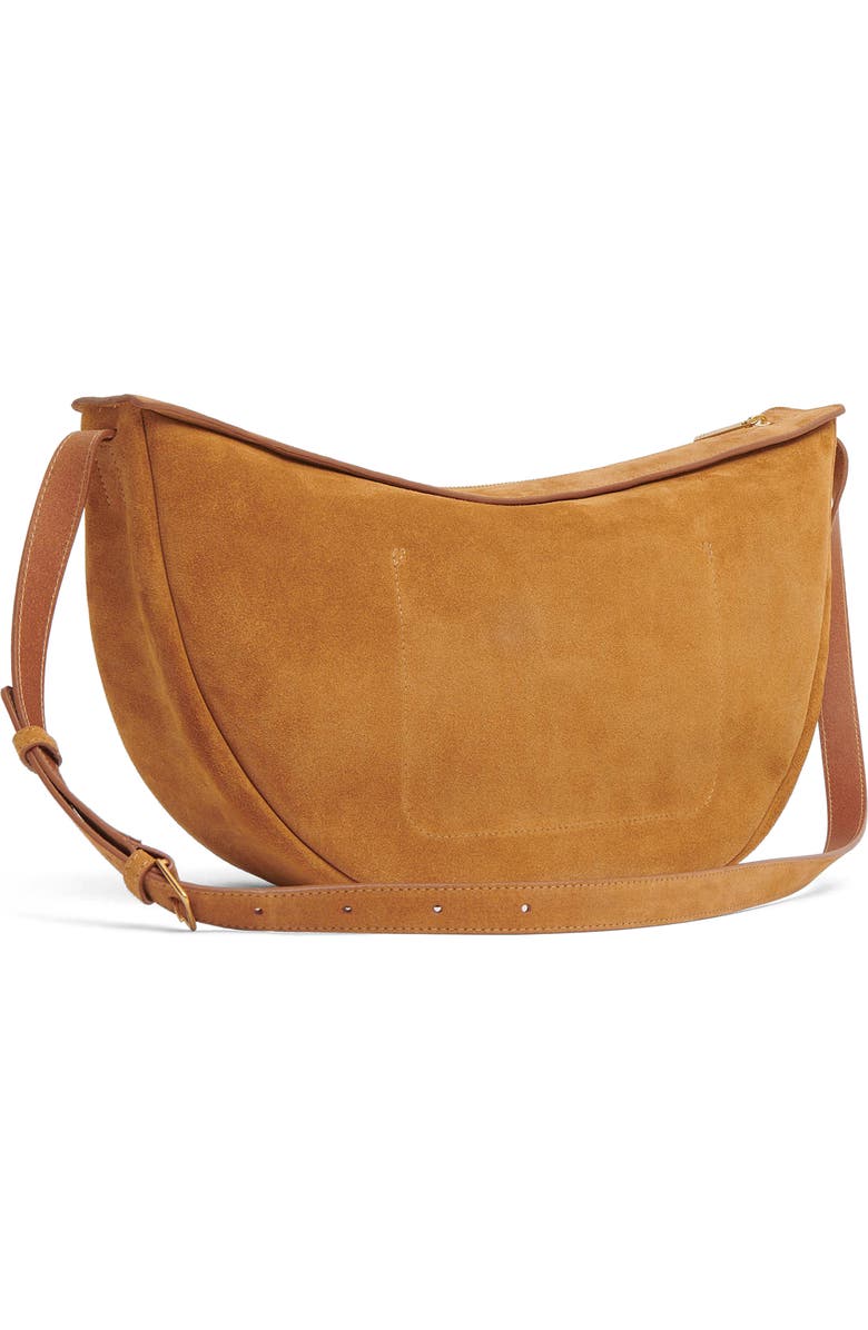 Mansur Gavriel Large Moon Suede Sling Bag, Alternate, color,