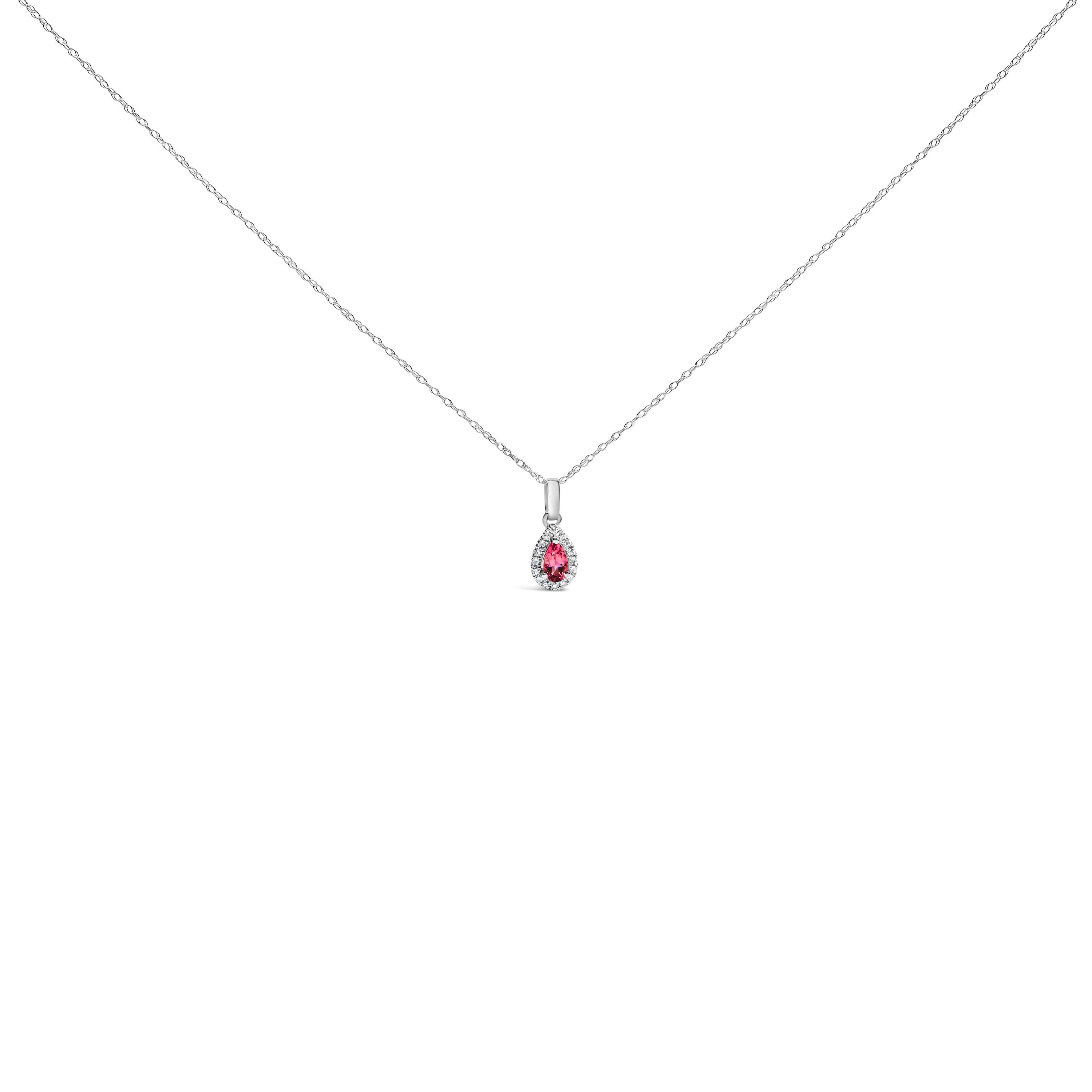 Pink Tourmaline | White