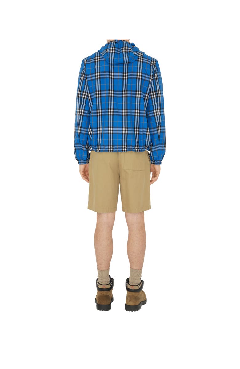 Burberry Reversible Check Hooded Jacket, Alternate, color, Hyacinth Blue