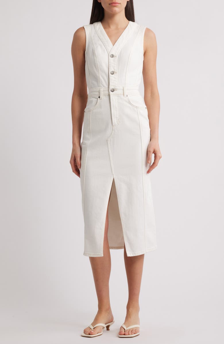 Rails Westwood Sleeveless Denim Dress, Main, color, Vintage Ecru