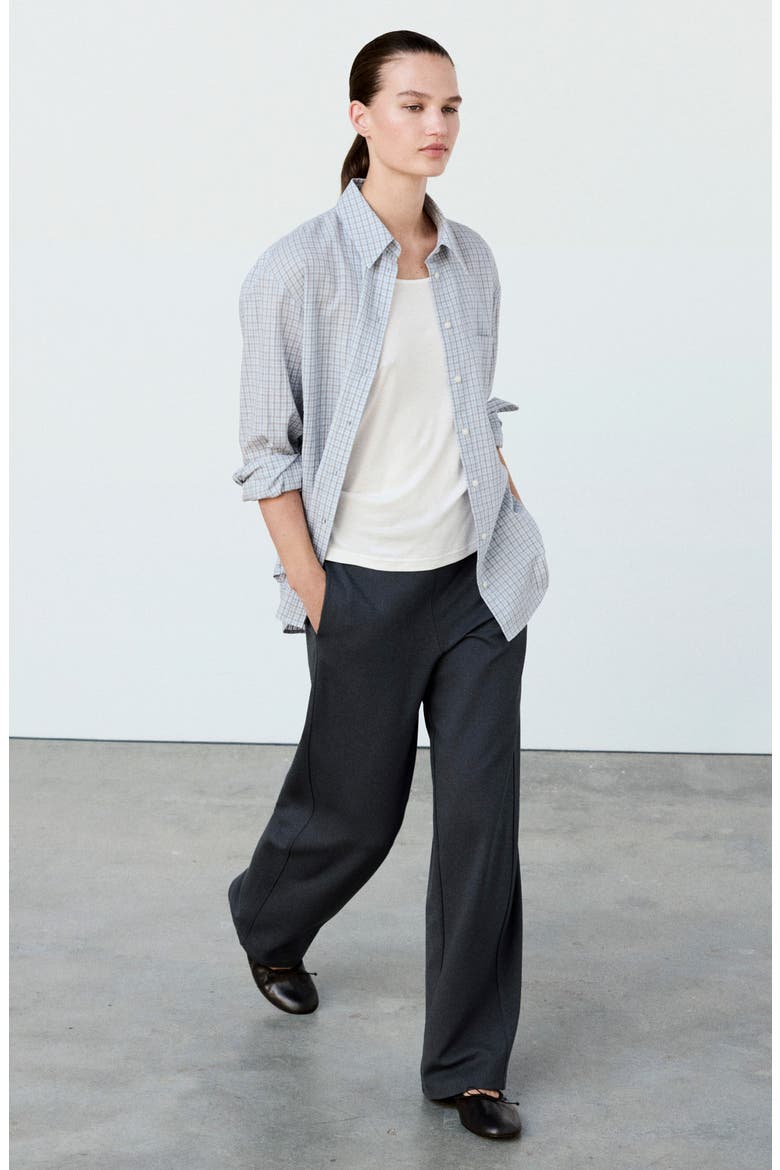 Knit Straight Leg Pants, Alternate, color, BLUE