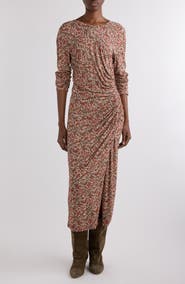 Isabel Marant Étoile Jelina Ruched Long Sleeve Maxi Dress