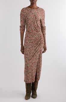 Isabel Marant Étoile Jelina Ruched Long Sleeve Maxi Dress