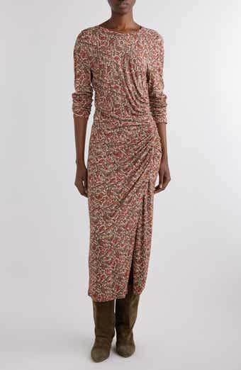 Isabel Marant Étoile Jelina Ruched Long Sleeve Maxi Dress