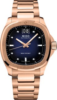 MIDO Multifort TV Big Date Automatic Bracelet Watch, 39.2mm x 40mm