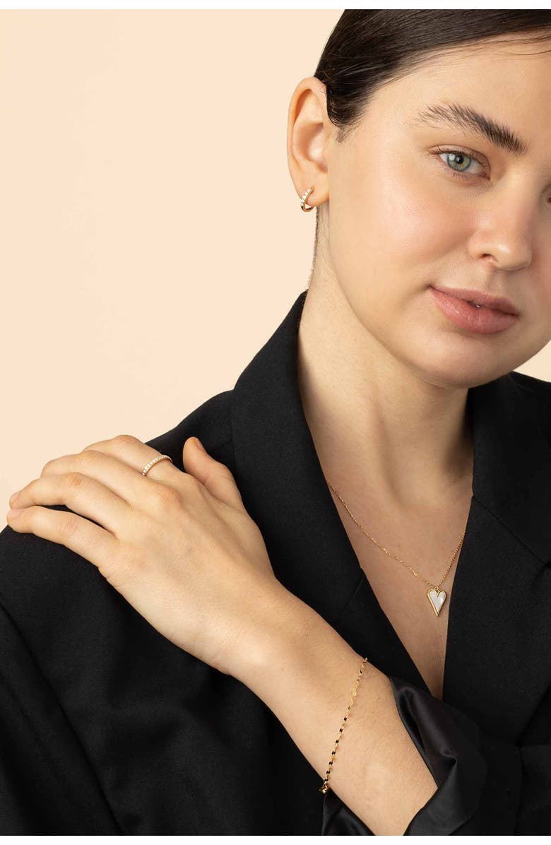 Oradina 14K Gold Regal Diamond Band, Alternate, color, White Gold