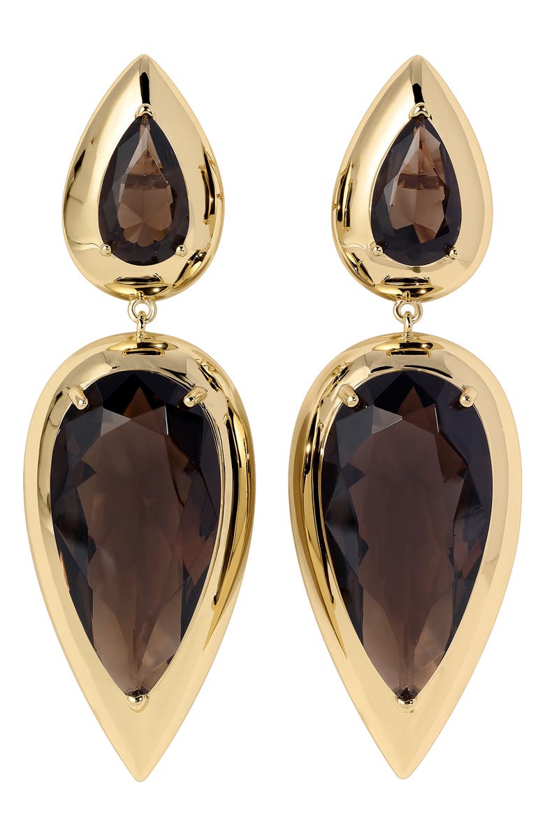 LILI CLASPE Imara Smoky Quartz Earrings, Main, color, 