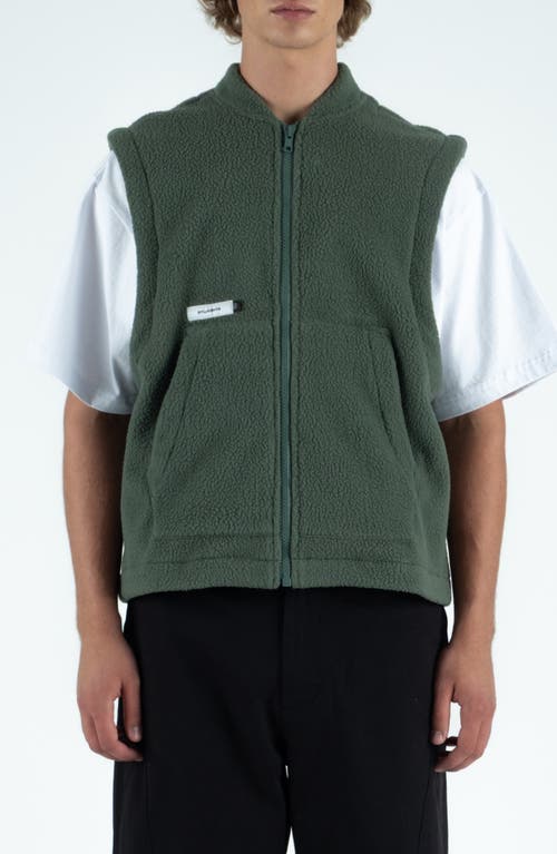 Students Turner High Pile Fleece Vest In Green