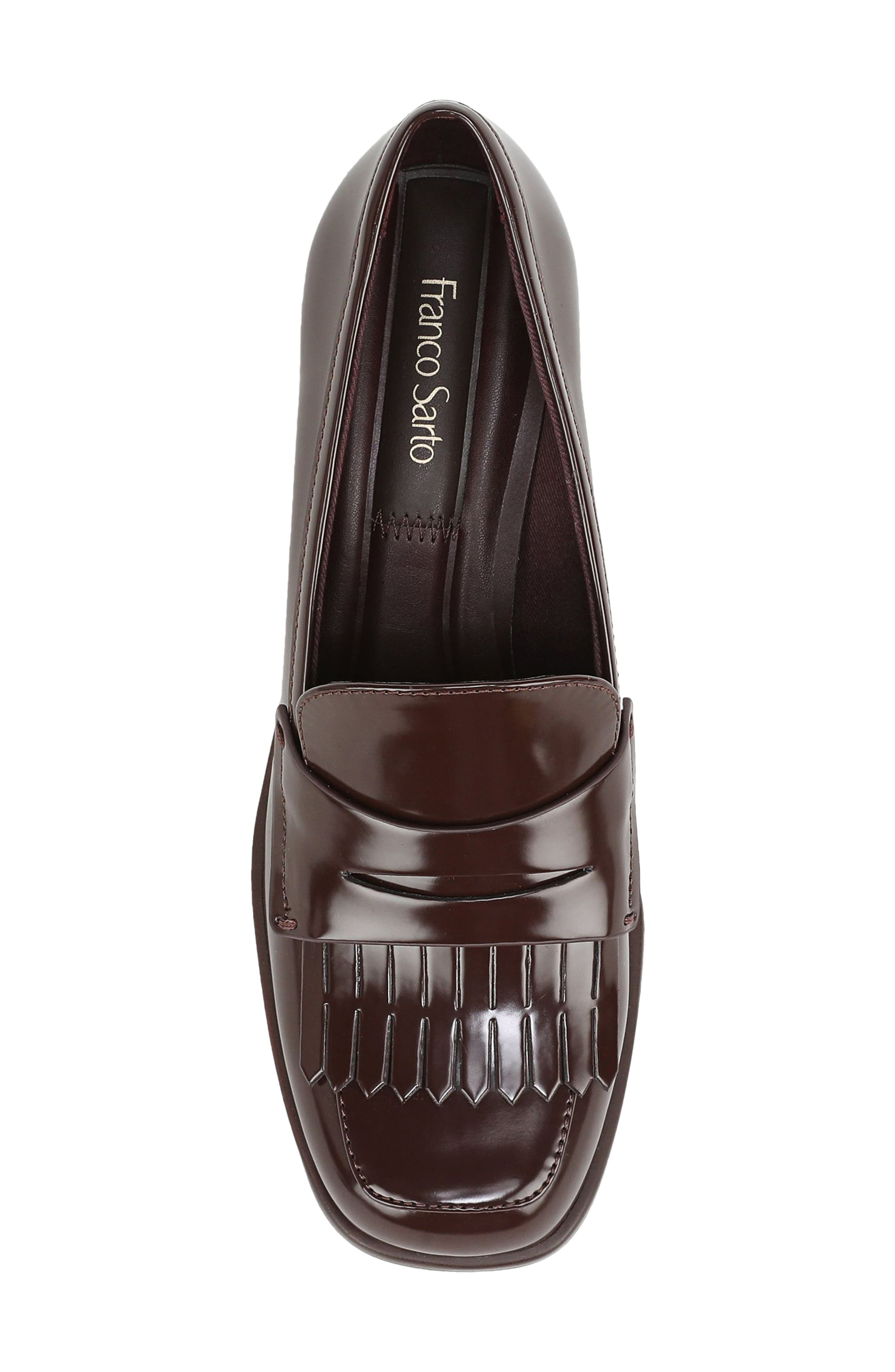 Elian Kiltie Loafer Pump, Alternate, color, BROWN