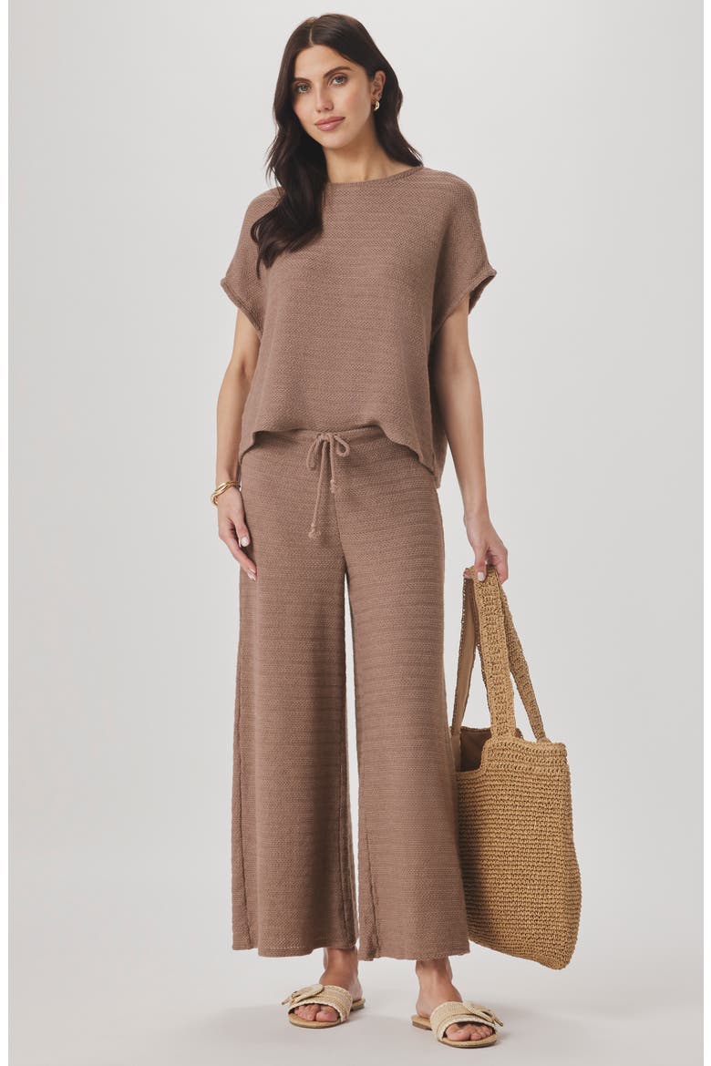 Marisol Short Sleeve Sweater, Alternate, color, WICKER BEIGE
