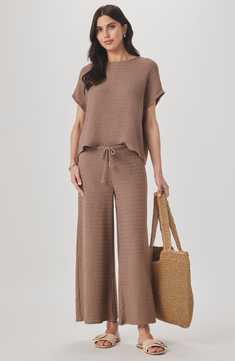 Splendid Marisol Short Sleeve Sweater, Alternate, color, Wicker Beige