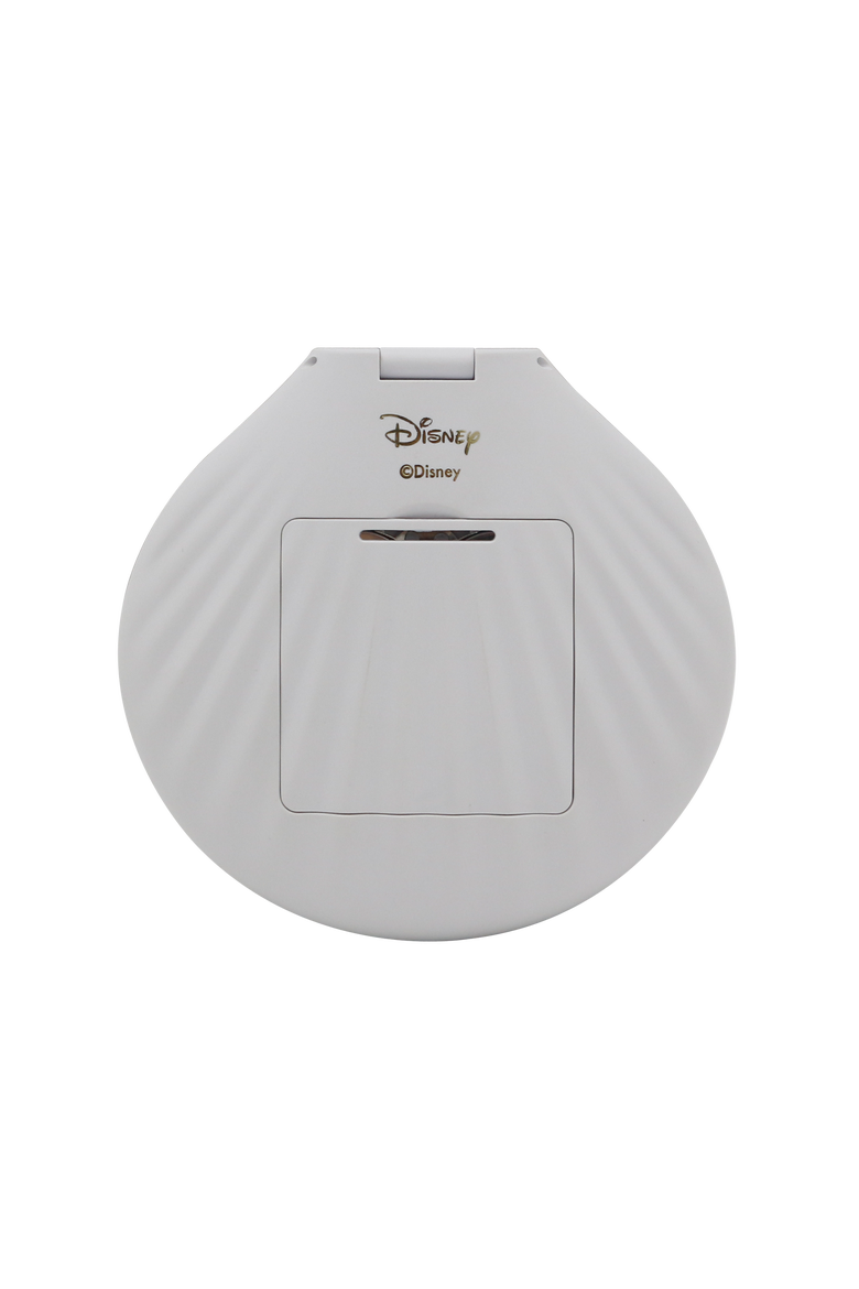 Ariel Seashell Compact Mirror - White, Alternate, color, White
