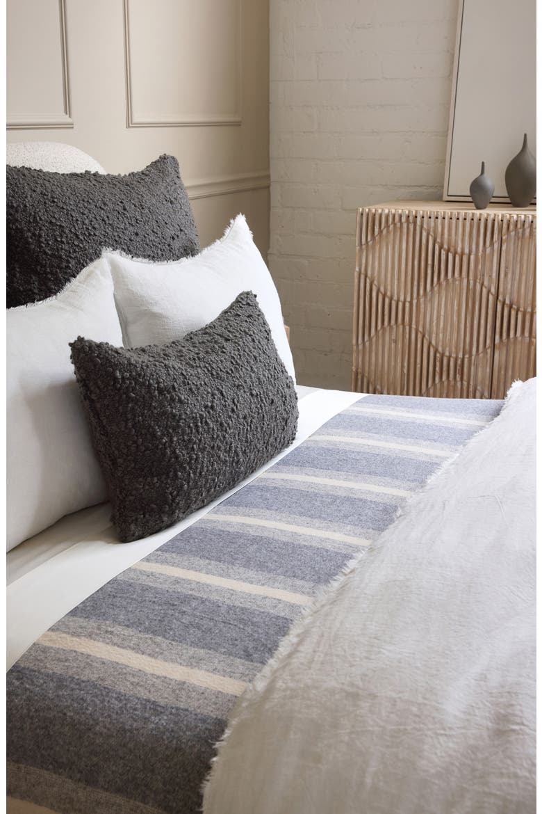 Murphy Bouclé Accent Pillow, Alternate, color, MIDNIGHT