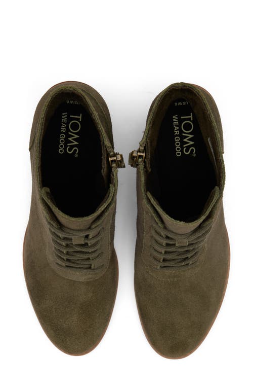 Toms Evelup Block Heel Bootie In Green