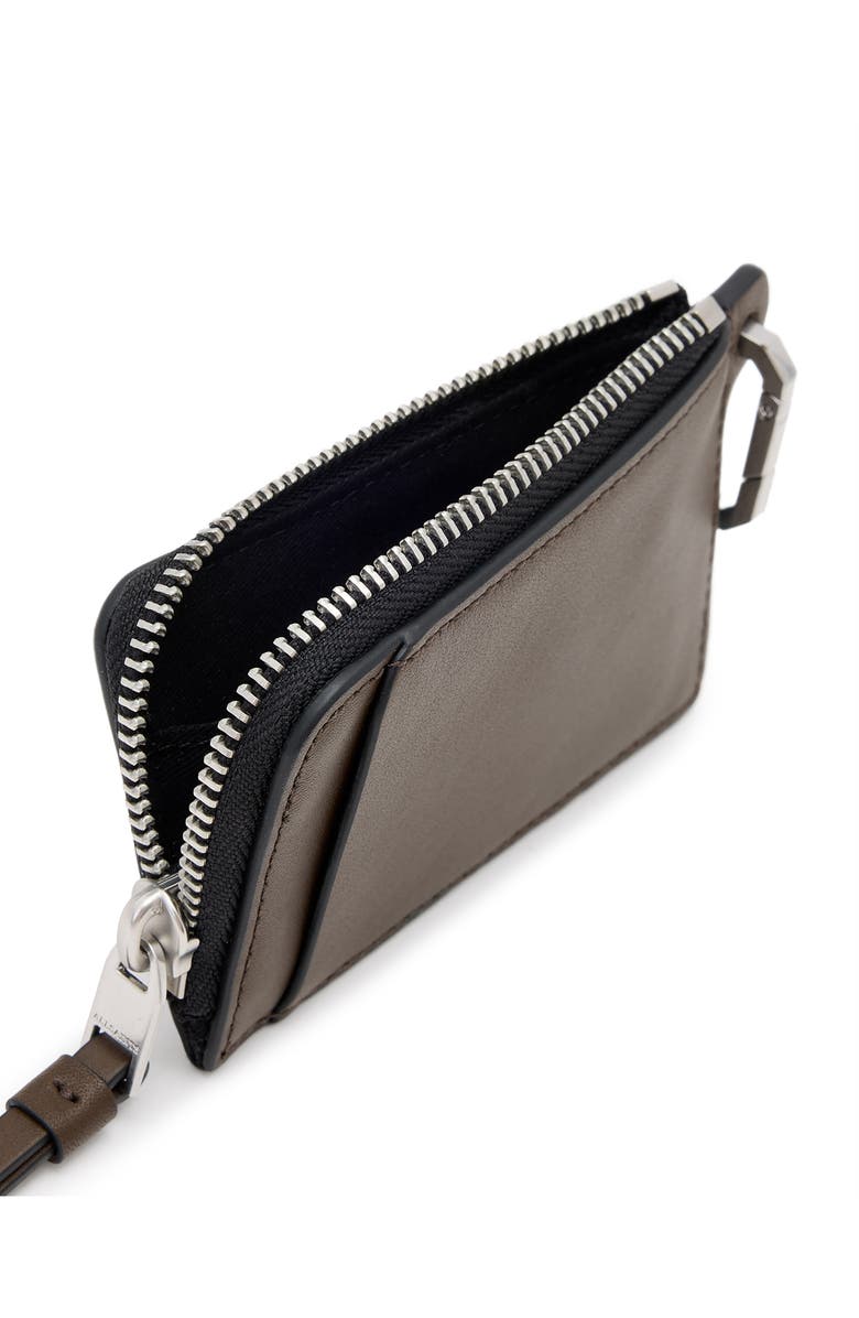 AllSaints Remy Leather Wallet, Alternate, color, Fango Brown