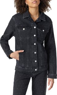 Mavi Jeans Karla Rhinestone Denim Jacket