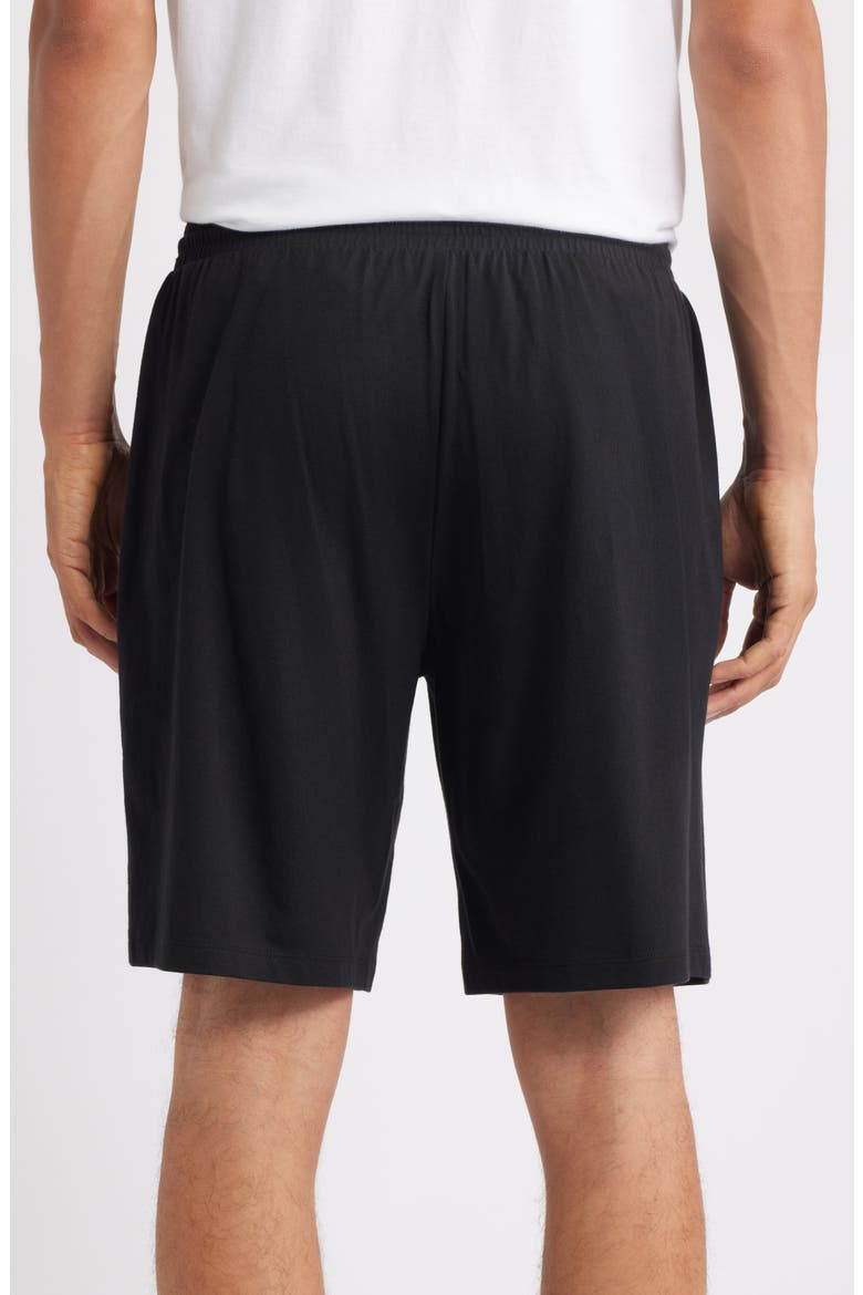 Cotton & Tencel® Modal Lounge Shorts, Alternate, color, BLACK