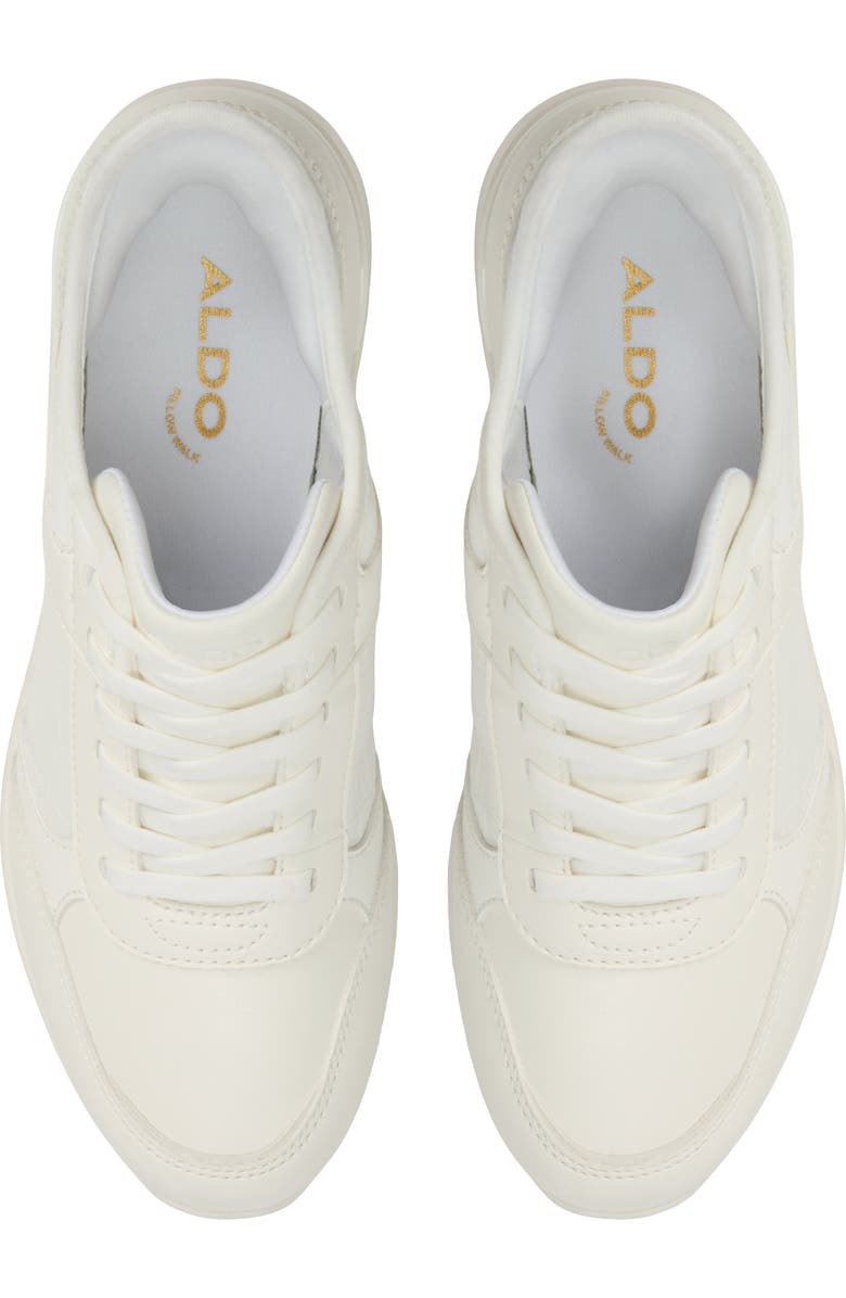 ALDO Iconistep Wedge Sneaker, Alternate, color, White