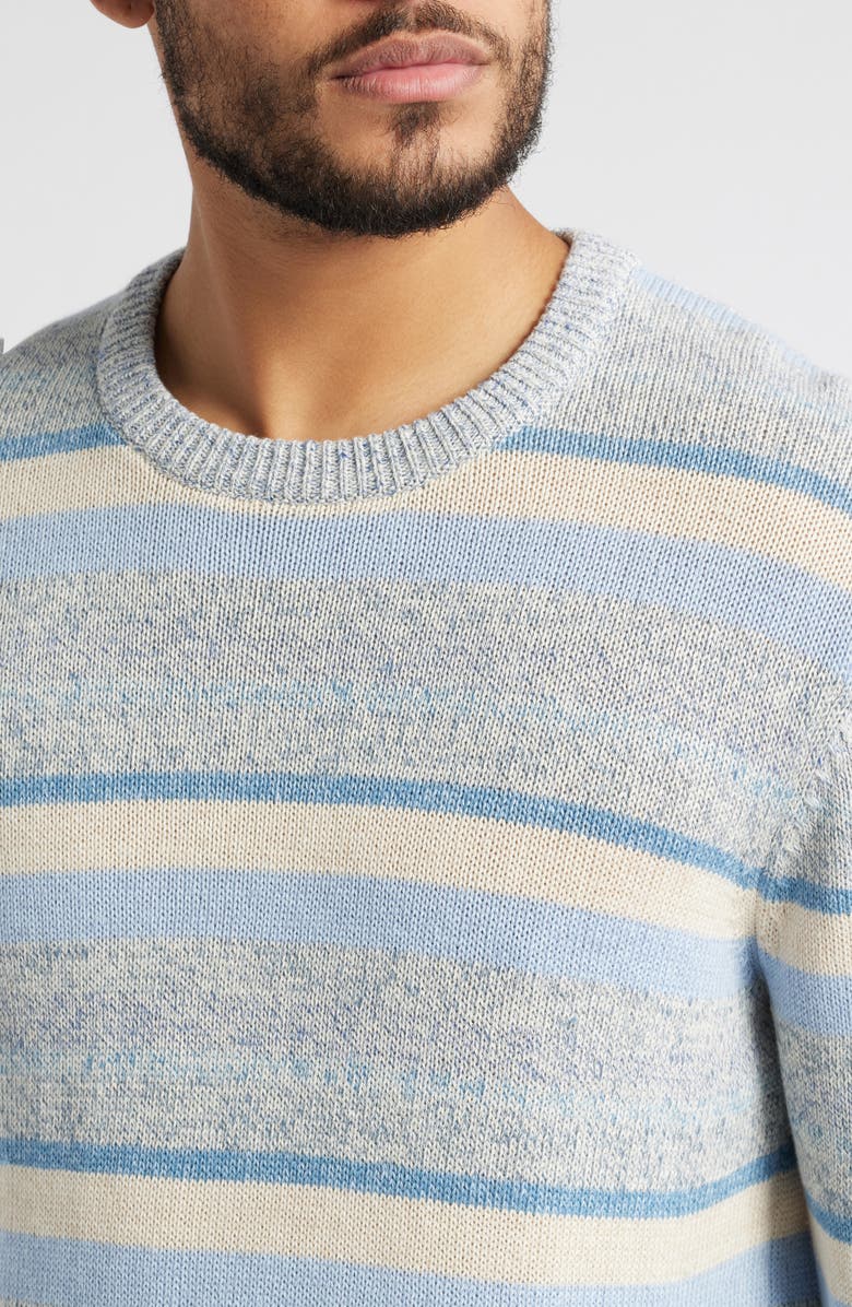 Rails Olsen Stripe Cotton & Linen Crewneck Sweater, Alternate, color, 