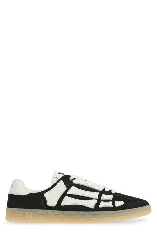 Amiri Pacific Bones Black Low Top Sneakers With Logo Patch On The Tongue And Logo Lettering On The Heel In In Black