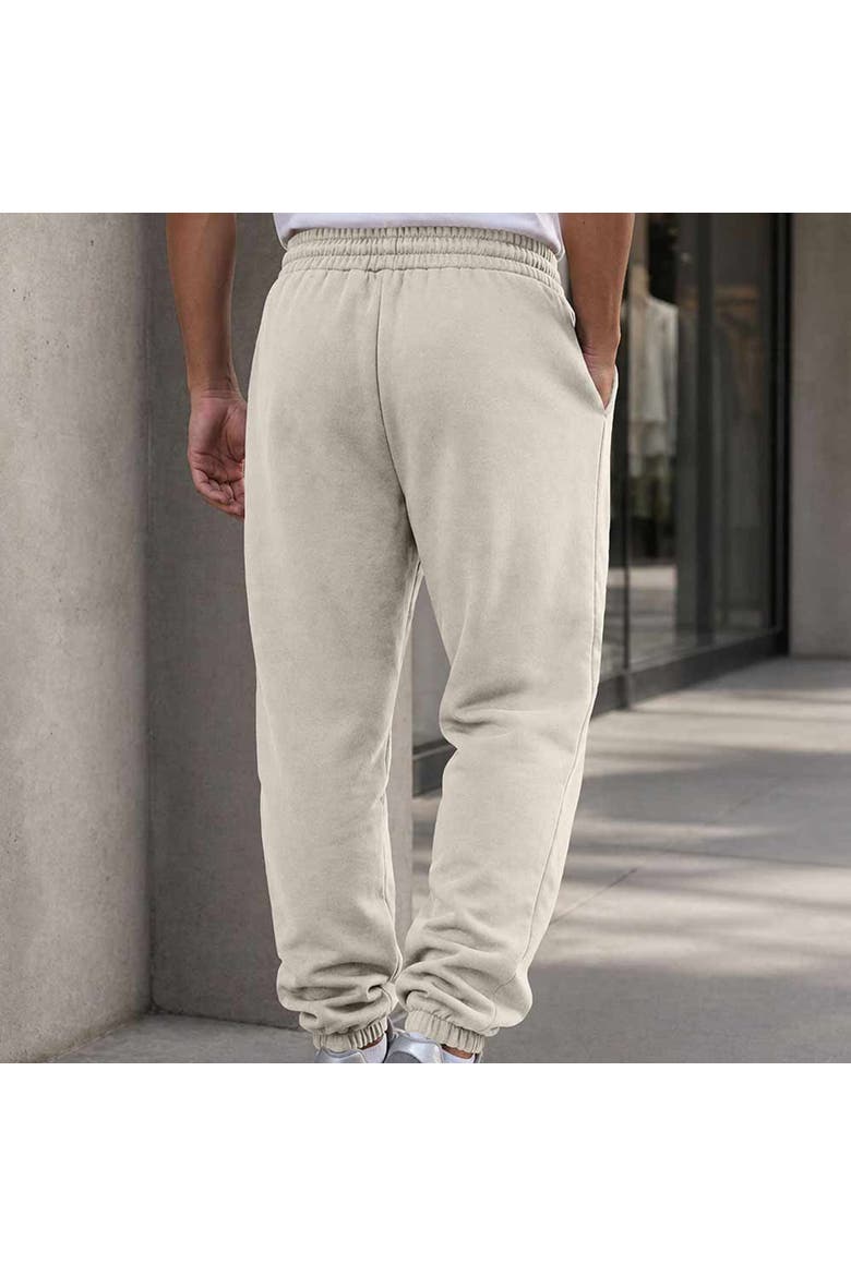 Ghost Midweight Fleece Regular Fit Track Pants, Alternate, color, Ecru