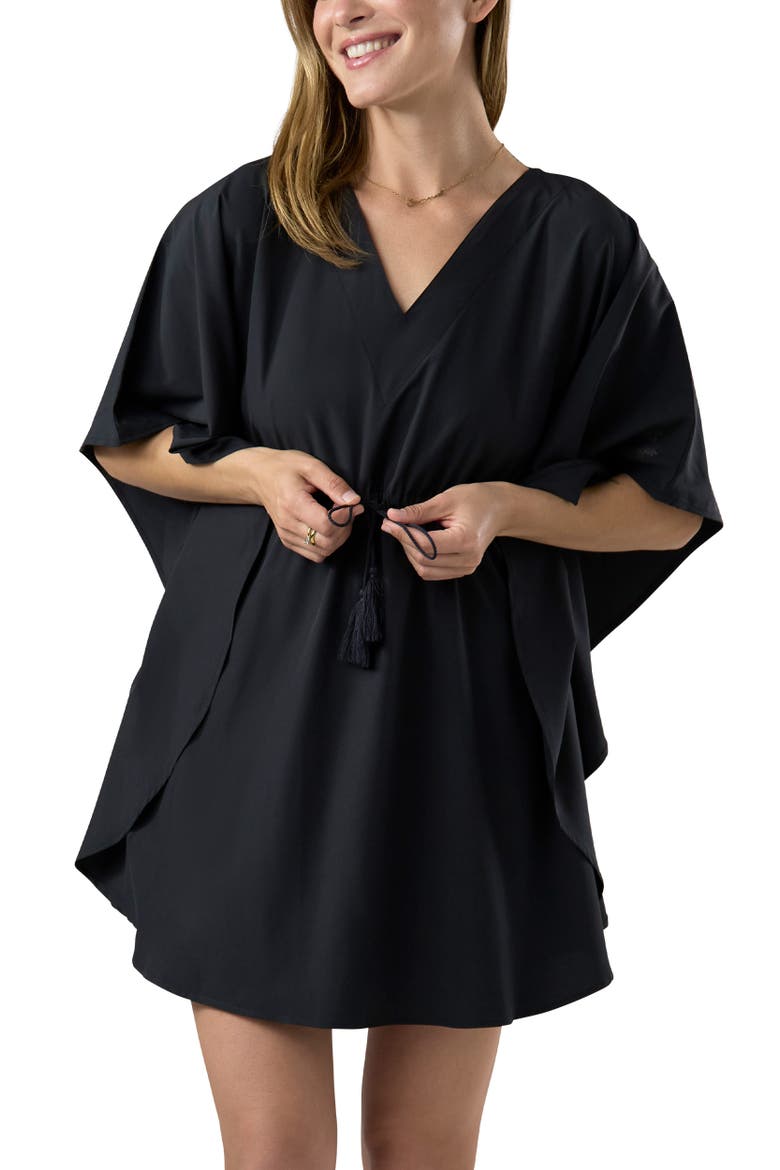 Kaftan Cover-Up, Alternate, color, Black