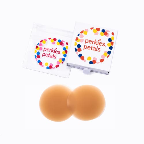 Shop Perkies Petals Nipple Covers In Medium Nude