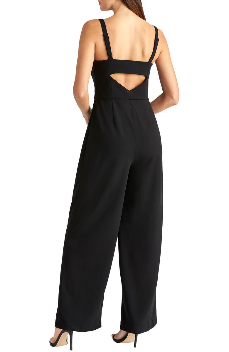 RACHEL Rachel Roy Open Back Crepe Jumpsuit, Alternate, color, 