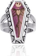 Disney The Nightmare Before Christmas Jack Skellington Coffin-Shaped Ring, Size 7