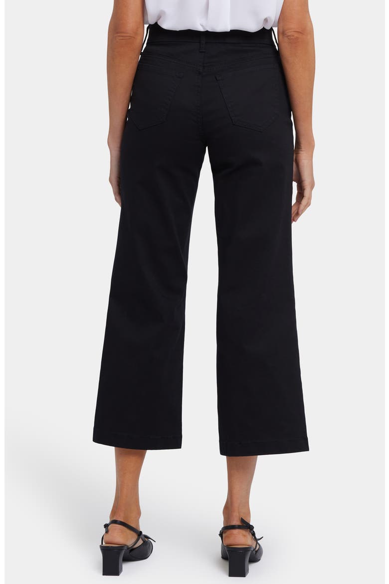 Teresa Waist Match Ankle Wide Leg Jeans, Alternate, color, BLACK