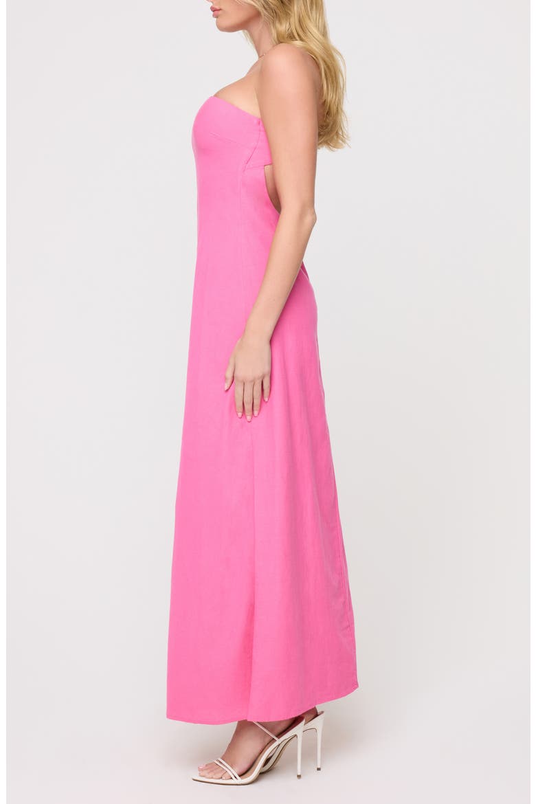 Spring In Love Strapless Cover-Up Maxi Dress, Alternate, color, BUBBLEGUM PINK