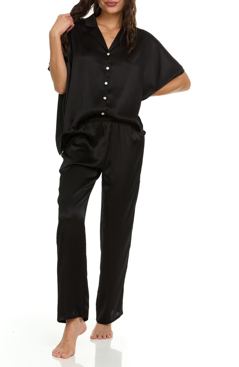 Flora Nikrooz Allesandra Satin Charmeuse Pajamas, Alternate, color,