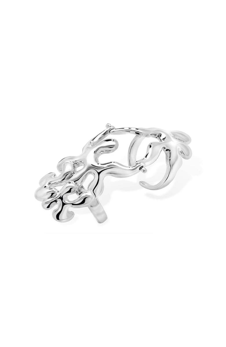 Lucy Quartermaine Splash Armour Ring, Main, color, Sterling Silver