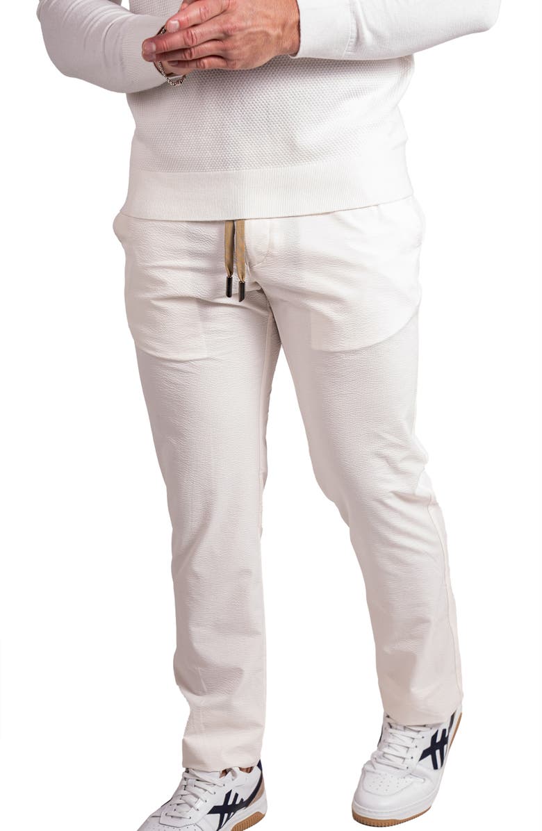 Maceoo Resistance1031off White Drawstring Pants, Alternate, color, White