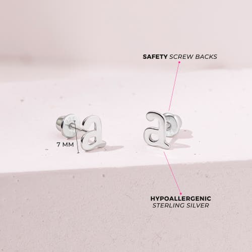 IN SEASON JEWELRY IN SEASON JEWELRY POLISHED INITIAL LETTERS EARRINGS