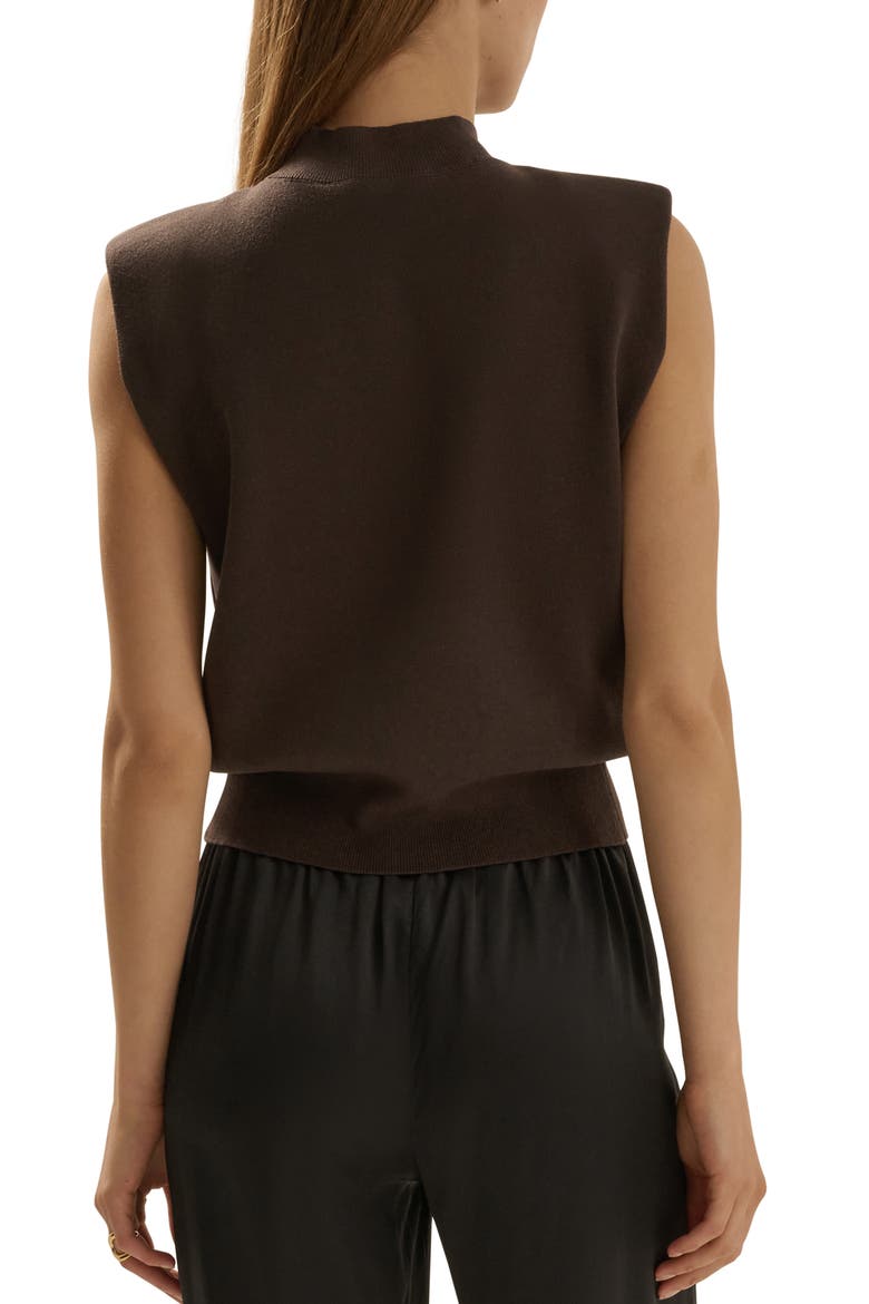 The Whitney Sleeveless Knit Crop Top, Alternate, color, ESPRESSO