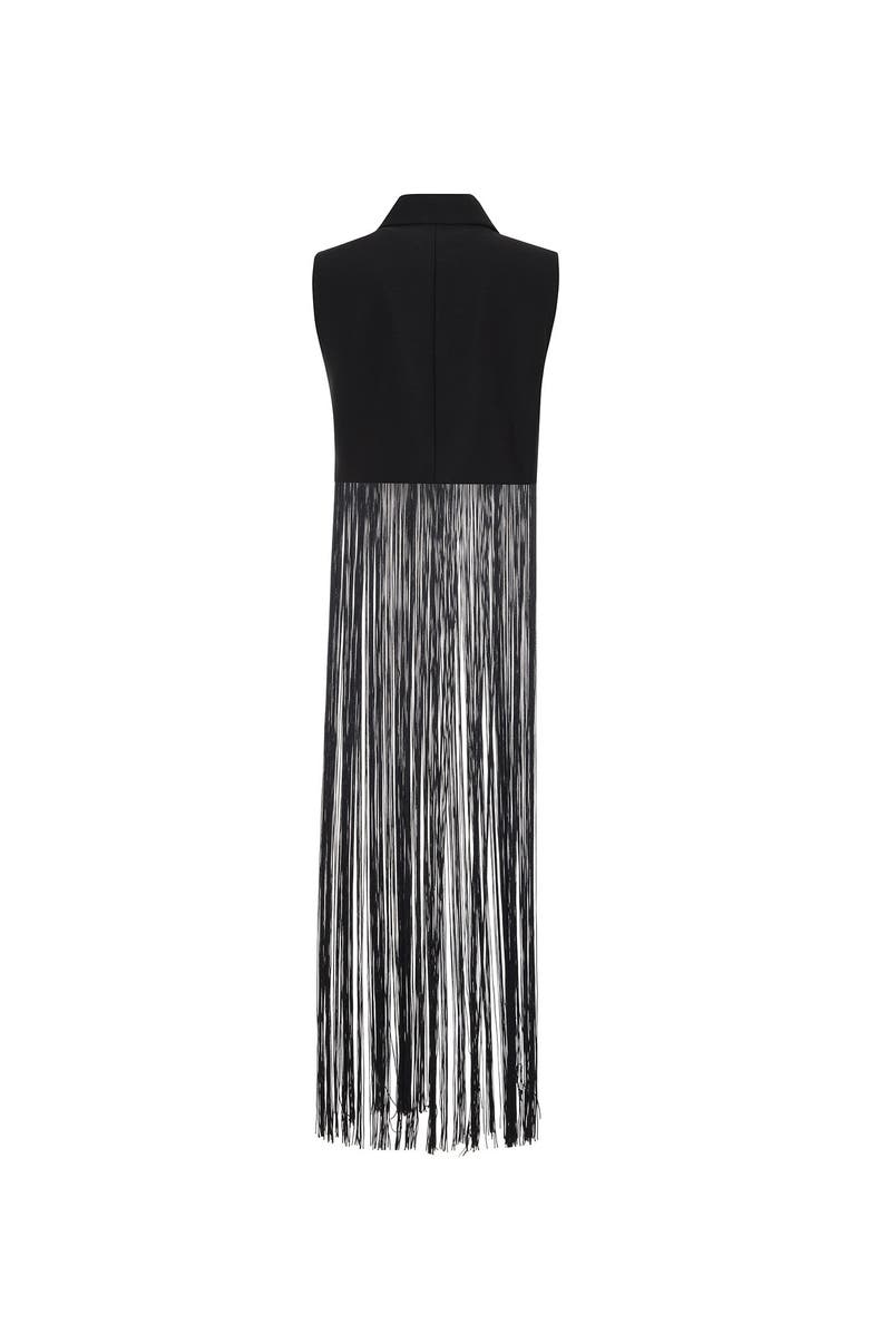THEO The Label Atlas Fringed Sleeveless Blazer, Alternate, color, 