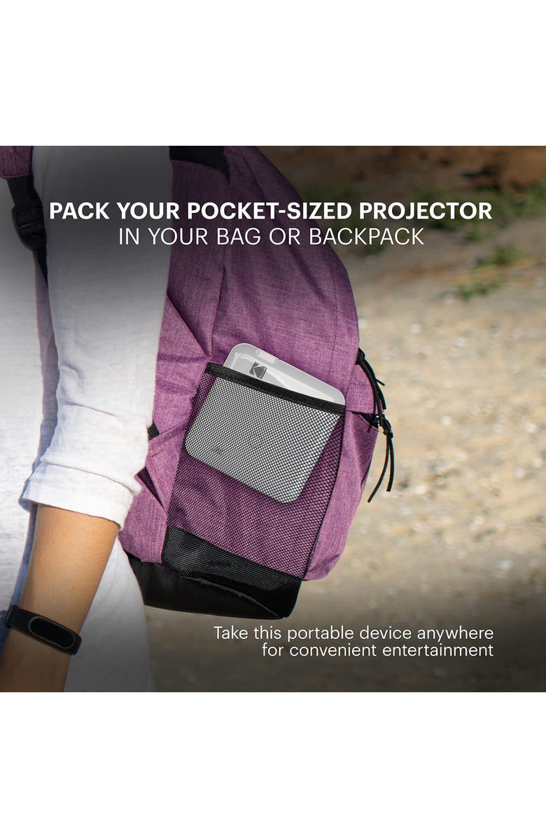 Kodak Luma 400 Smart Projector, HD Portable Pico Projector with Wi-Fi, Bluetooth
Tripod, Alternate, color, White