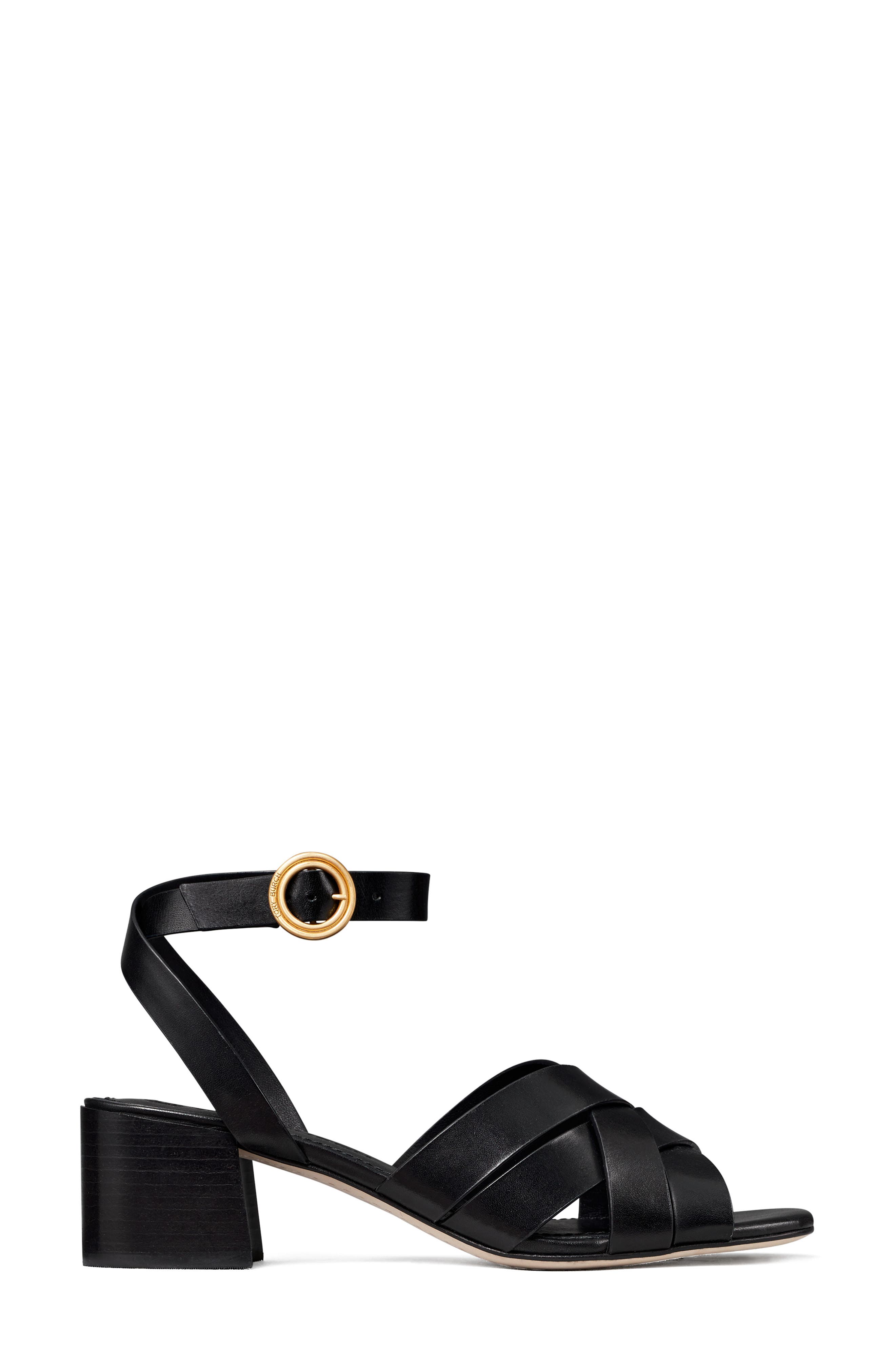City Heel Ankle Strap Sandal, Alternate, color, PERFECT BLACK