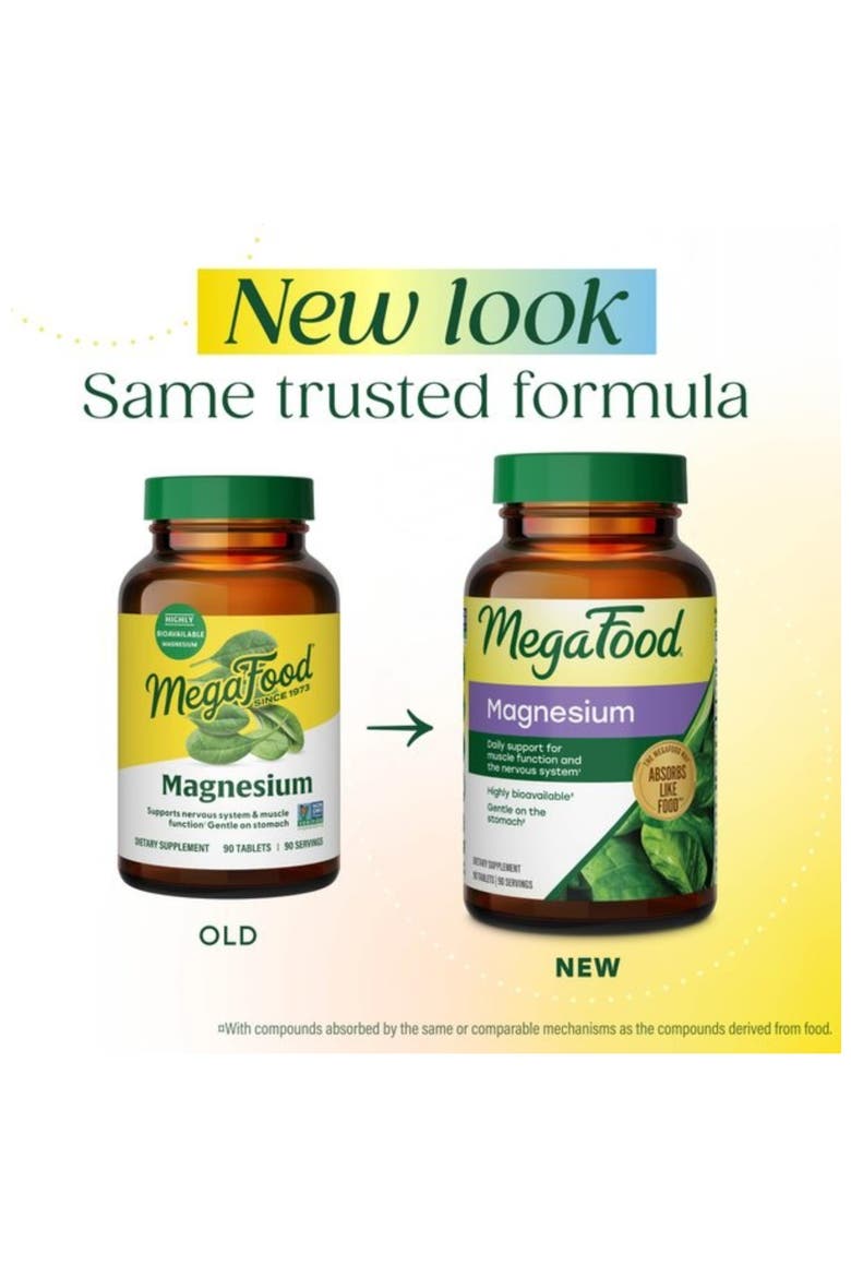 Magnesium Supplement, Chelated, Vegan, Gluten Free, Non-GMO, 60 Tablets, Alternate, color, None