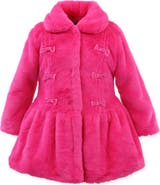 Widgeon Faux Fur Bow Princess Coat