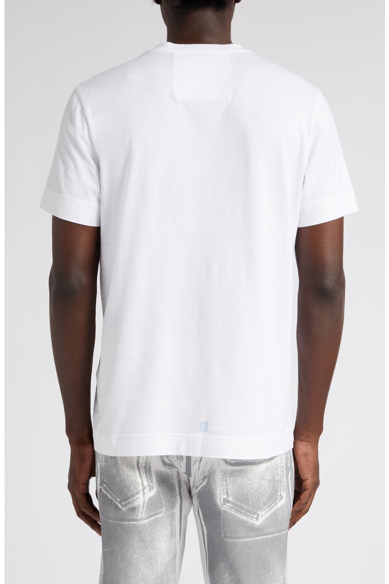 Slim Fit 4G Logo Cotton Graphic T-Shirt, Alternate, color, 100 - WHITE