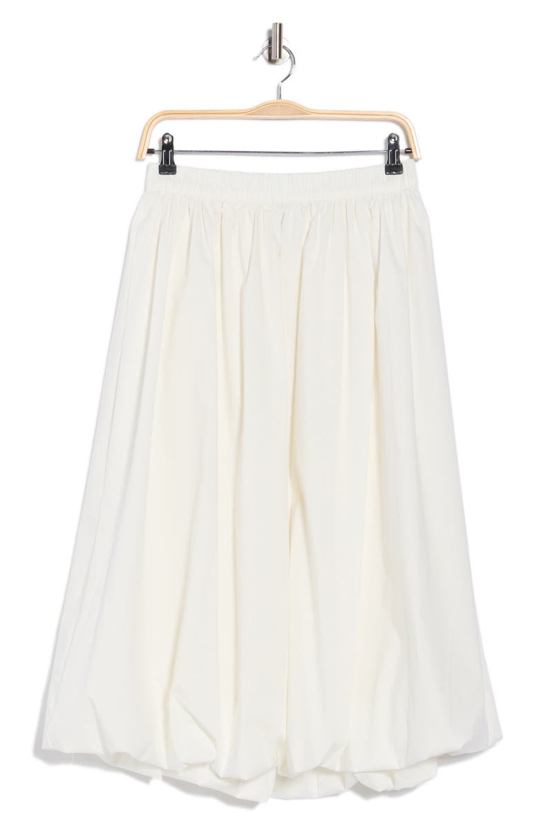 VERO MODA Friba Cotton Blend Bubble Hem Skirt, Alternate, color, Snow White