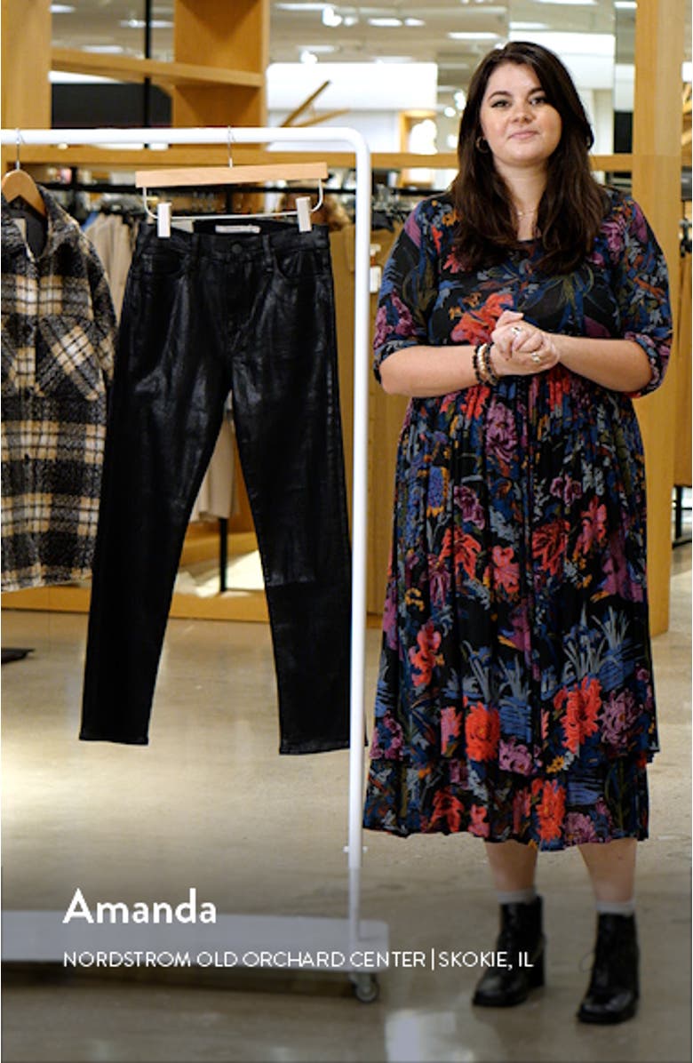 Barbara Coated High Waist Ankle Straight Leg Jeans, sales video thumbnail