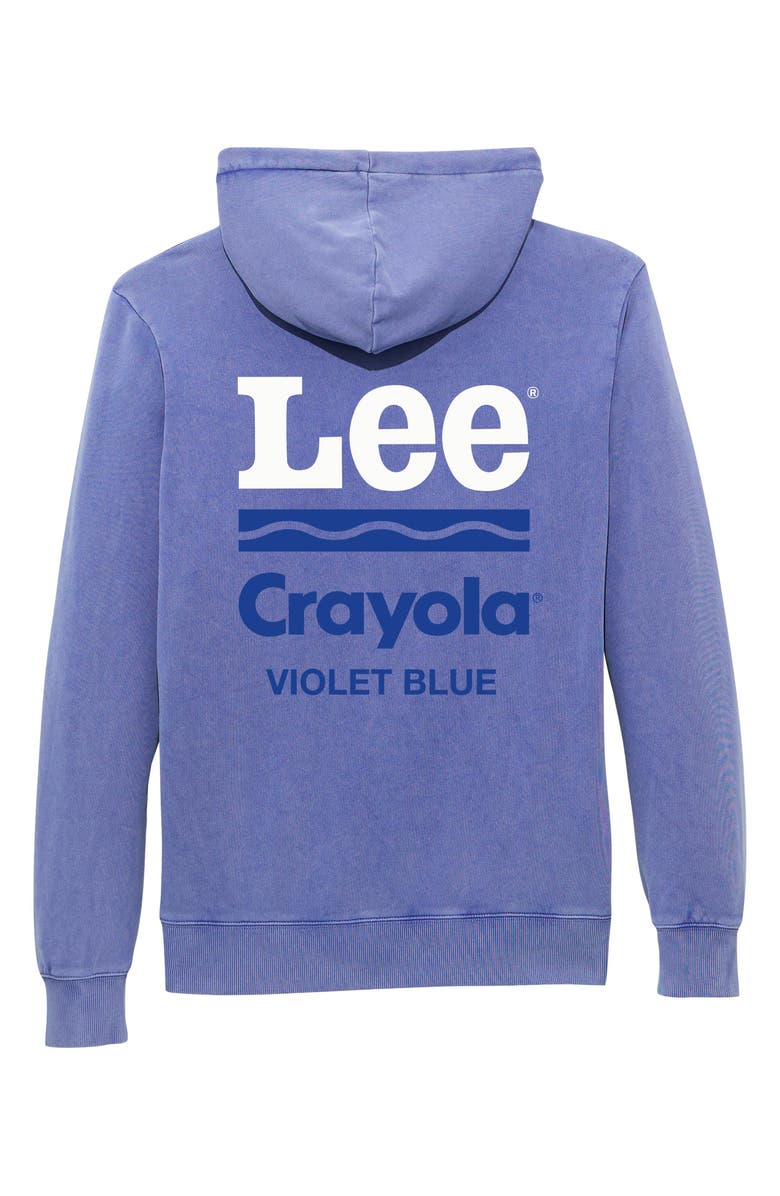 Lee x Crayola Logo Graphic Hoodie, Alternate, color, Violet Blue