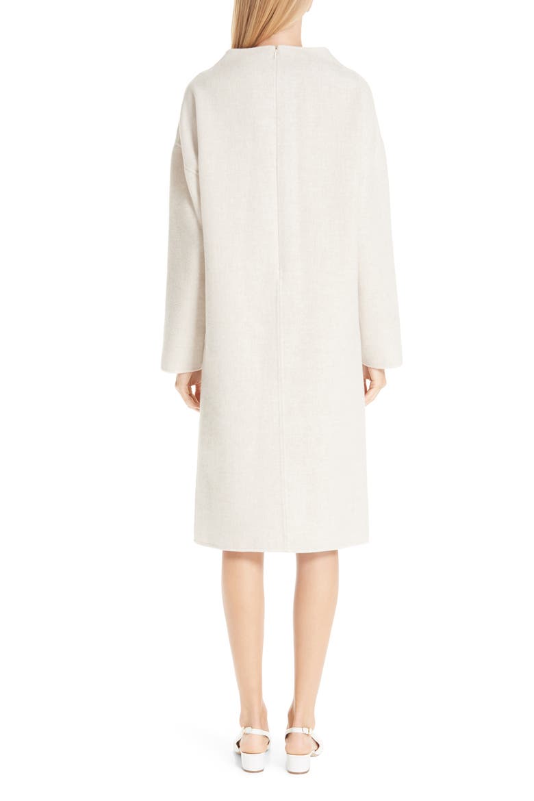 Funnel Neck Double Face Cashmere Sweater Dress, Alternate, color, BEIGE MELANGE