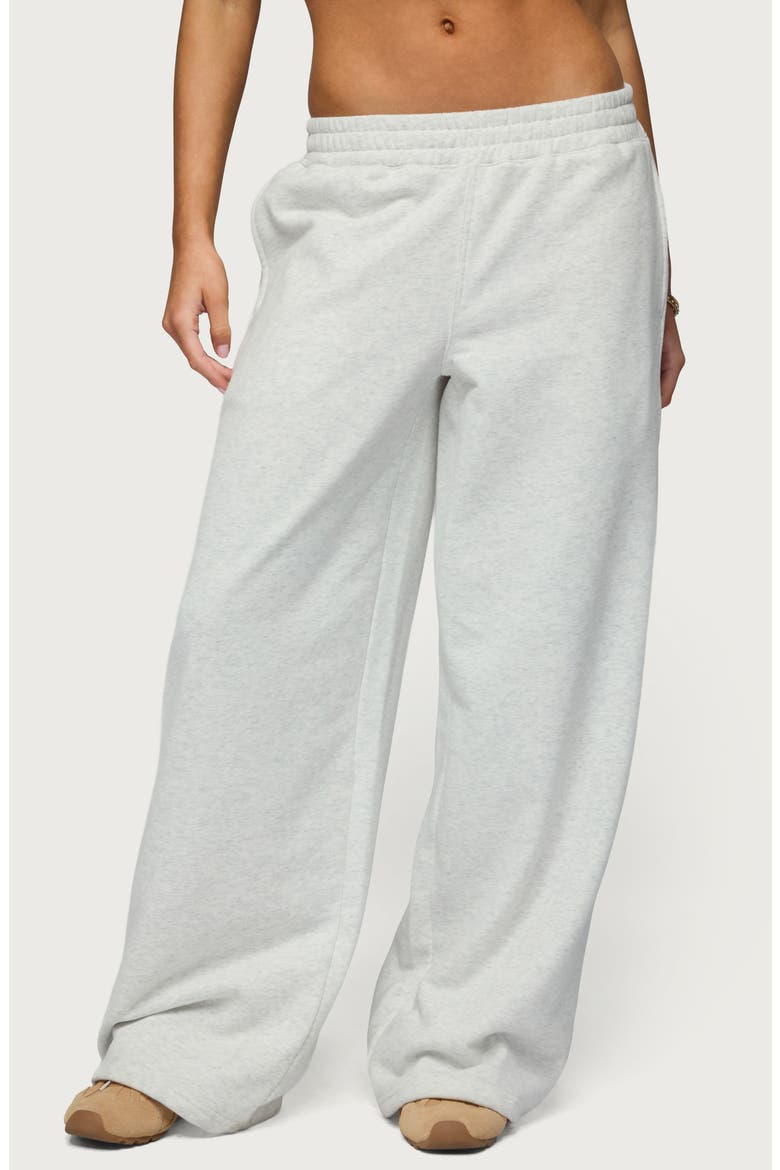 Jacie Wide Leg Sweatpants, Main, color, GRAY-MELANGE