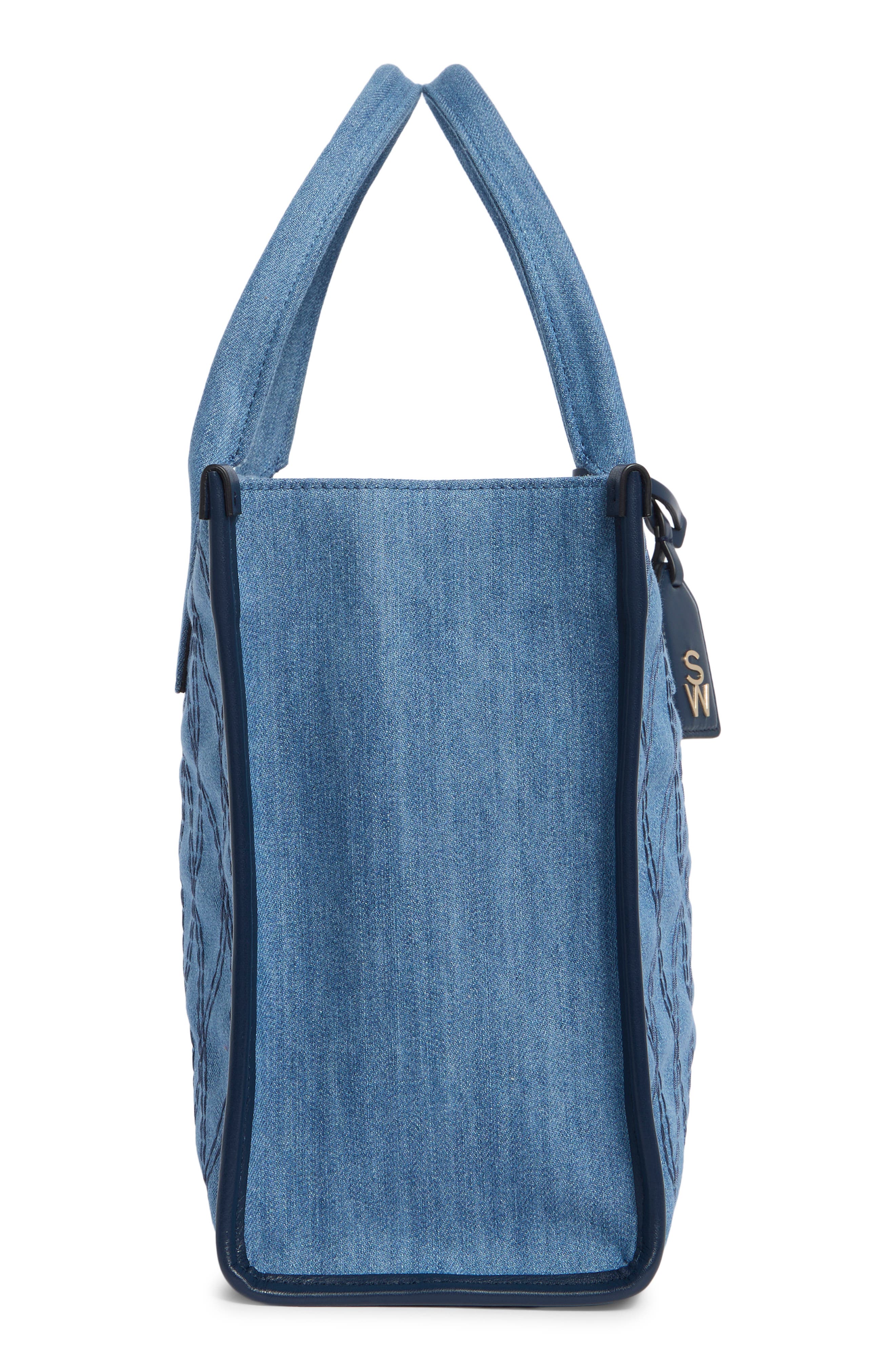 Stuart Weitzman Quilted Tote Bag, Alternate, color, 