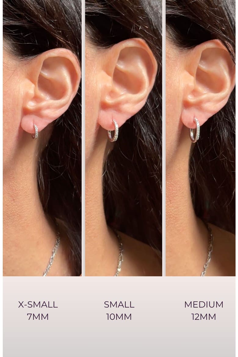 Pavé-All-Day Hoops, Alternate, color, Yellow Gold