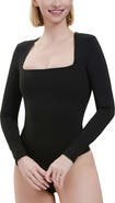 Kimi & Kai Square Neck Long Sleeve Bodysuit